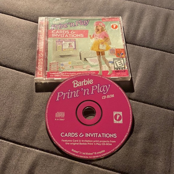 Barbie Print & Play cards & invitations PC Video Game - Picture 1 of 1